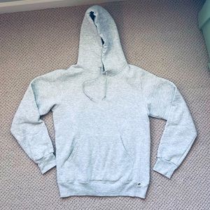 Russell Athletic Fleece Solid Light Grey Hoodie S